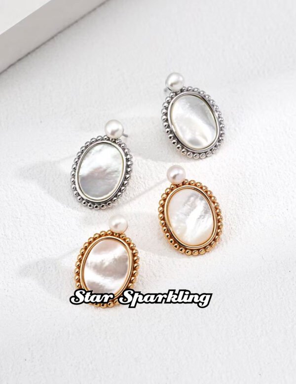 Natural Pearl Earrings, Floral Dangle Earrings in Sterling Silver or Vintage Gold